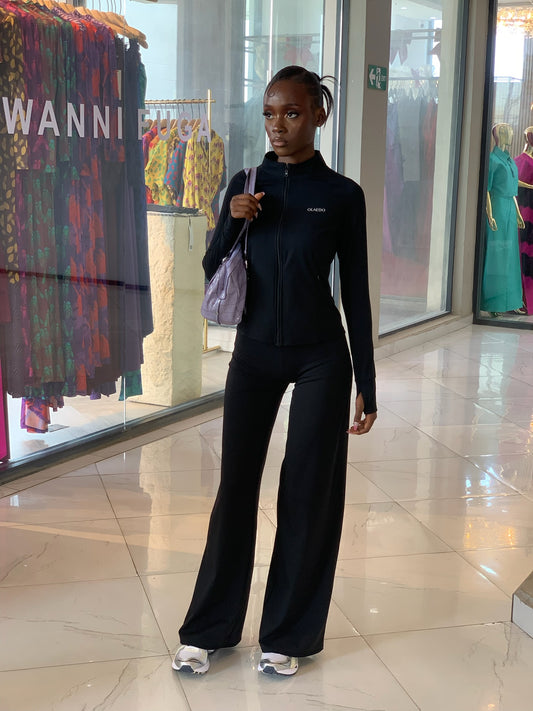 Contour Soft Flare Pant — Black