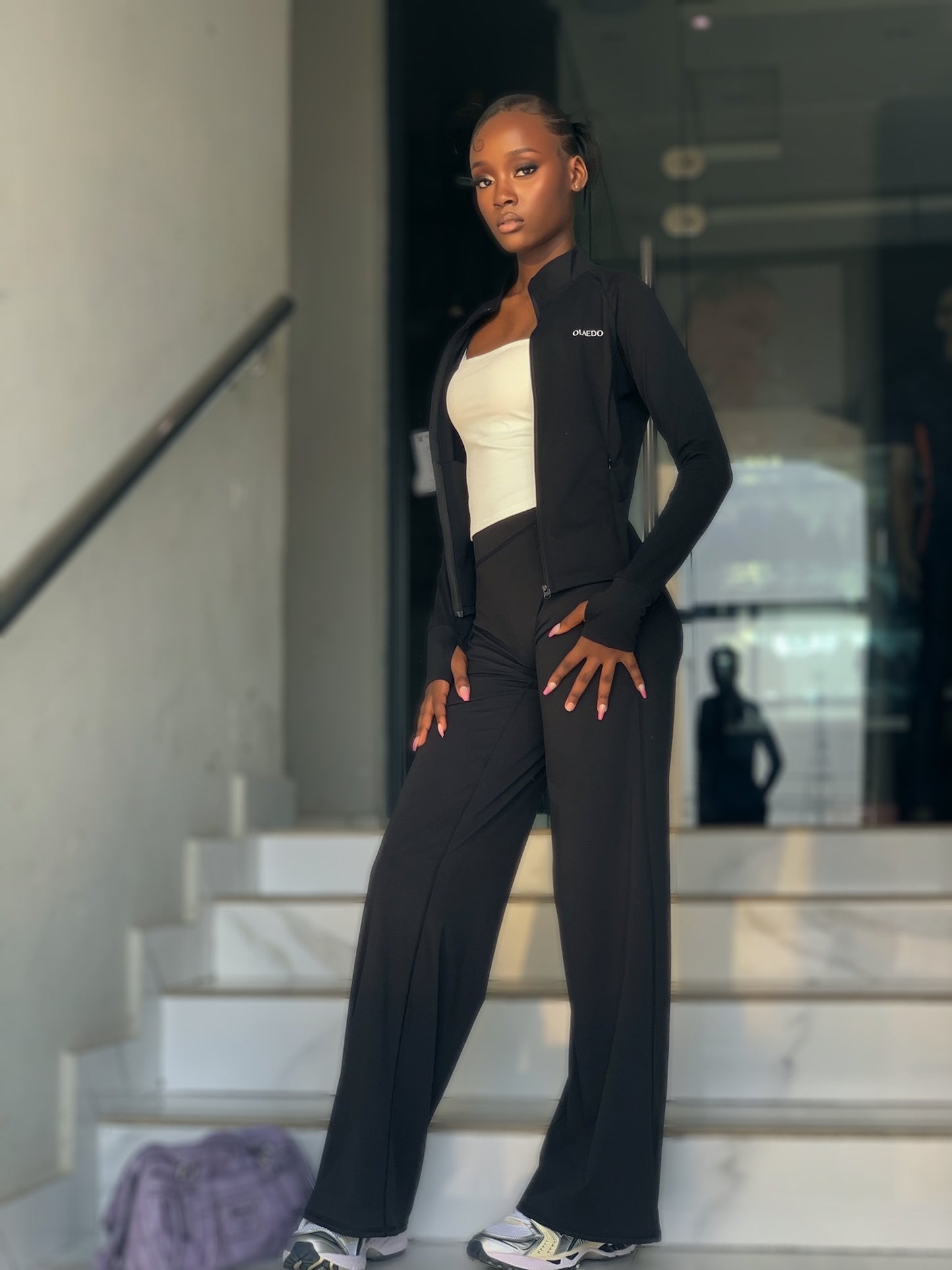 Contour Soft Flare Pant — Black