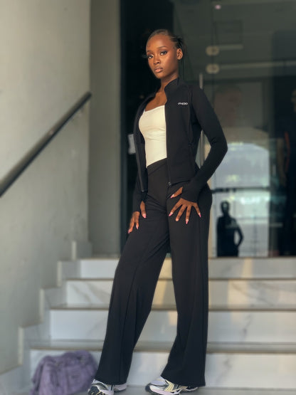 Contour Soft Flare Pant — Black