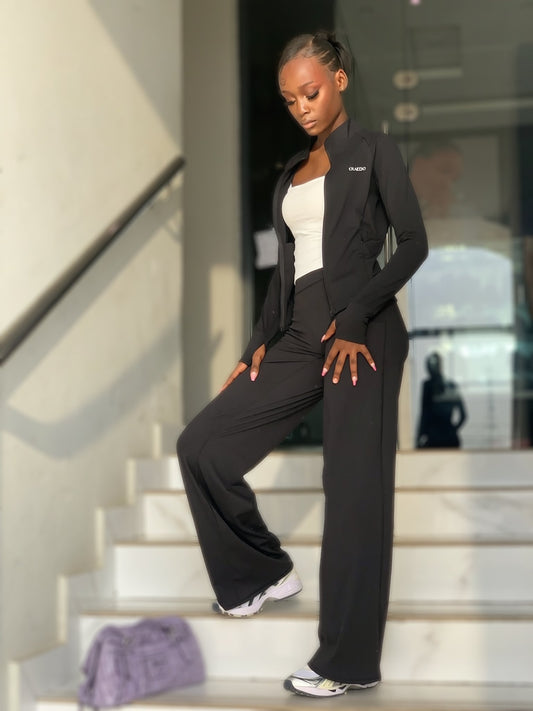 Contour Soft Flare Pant — Black