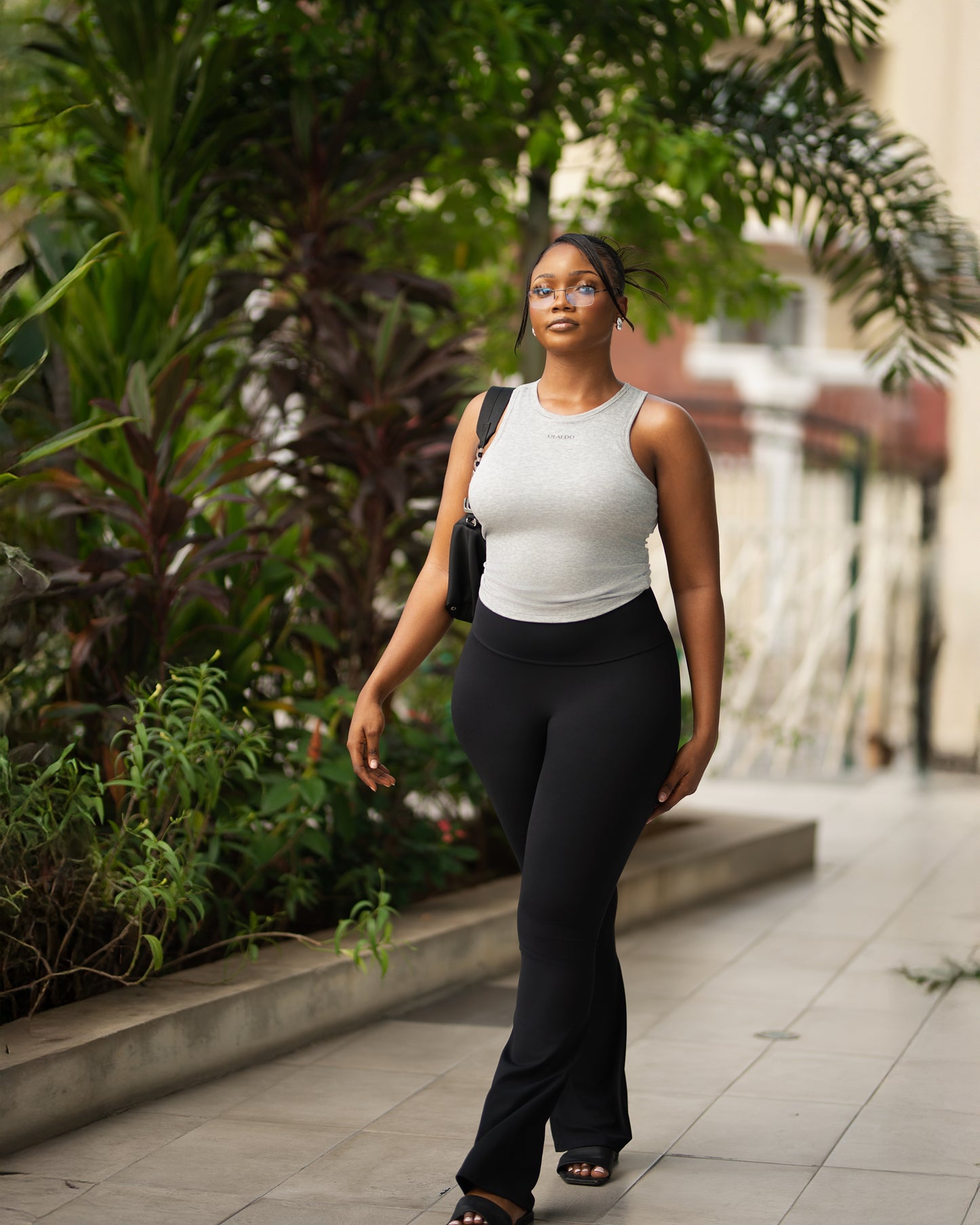 Flared Contour Scrunchy Leggings